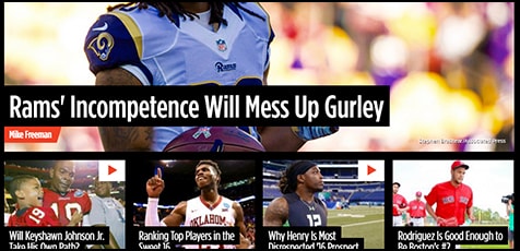 Bleacher Report Screenshot