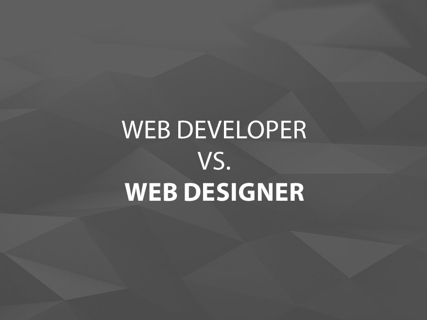 Web Developer vs. Web Designer main title image