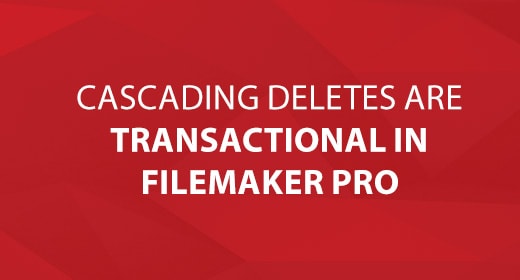 Cascading Deletes are Transactional
