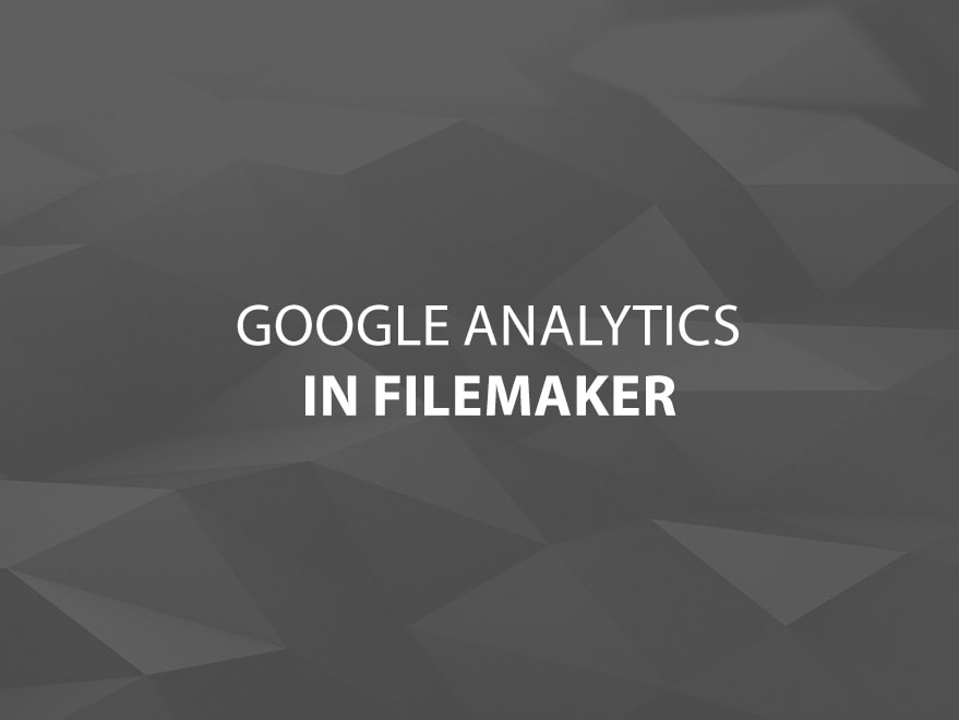 Google Analytics in FileMaker Main Title Image