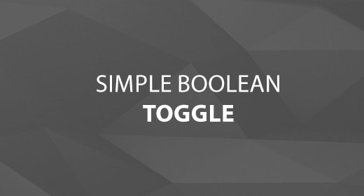 Simple Boolean Toggle