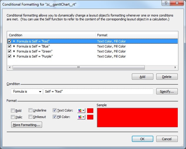 gantt conditional formatting