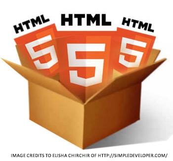 Image of the HTML5 logos
