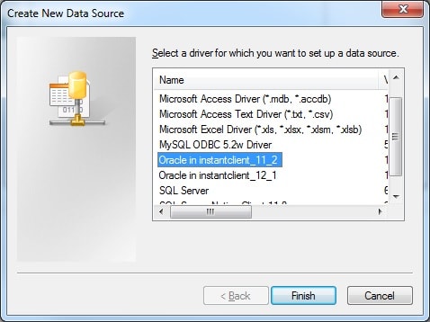 oracle 10g odbc driver windows server 2008 r2