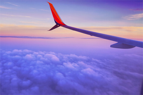 Image of a plane wing